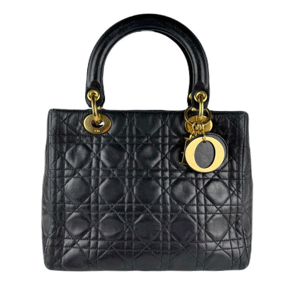 Christian Dior Lady handbag lambskin Black
